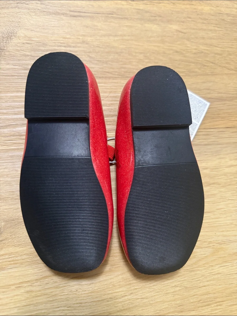 GAP Girls Red Glitter Mary Jane Flats